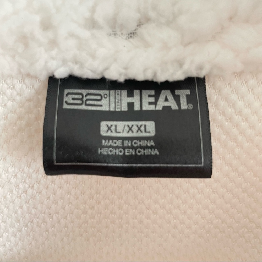 $15 SALE Shacket NWT Cream Off-White Fuzzy Jacket XL/XXL Outdoor by 32 Degrees - Picture 8 of 10